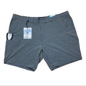 Denali Iron Grey Heather Hybrid Stretch Shorts size 52 NWT